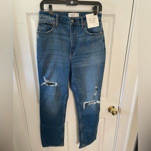 A&F Curve Love The Ankle Straight jeans
